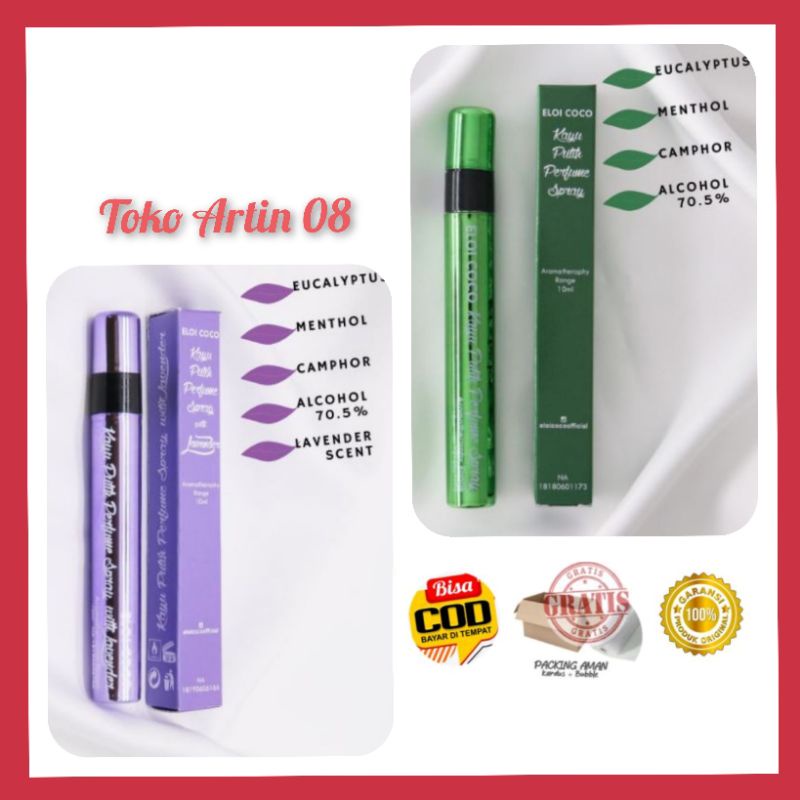 Eloi Coco Parfum  spray kayu putih  -Aromatherapy 10 ml