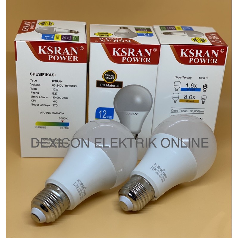 bohlam/KSRAN POWER BULB 12 watt/lampu led/bohlam led/lampu led terang/bohlam hemat energi/lampu terang led