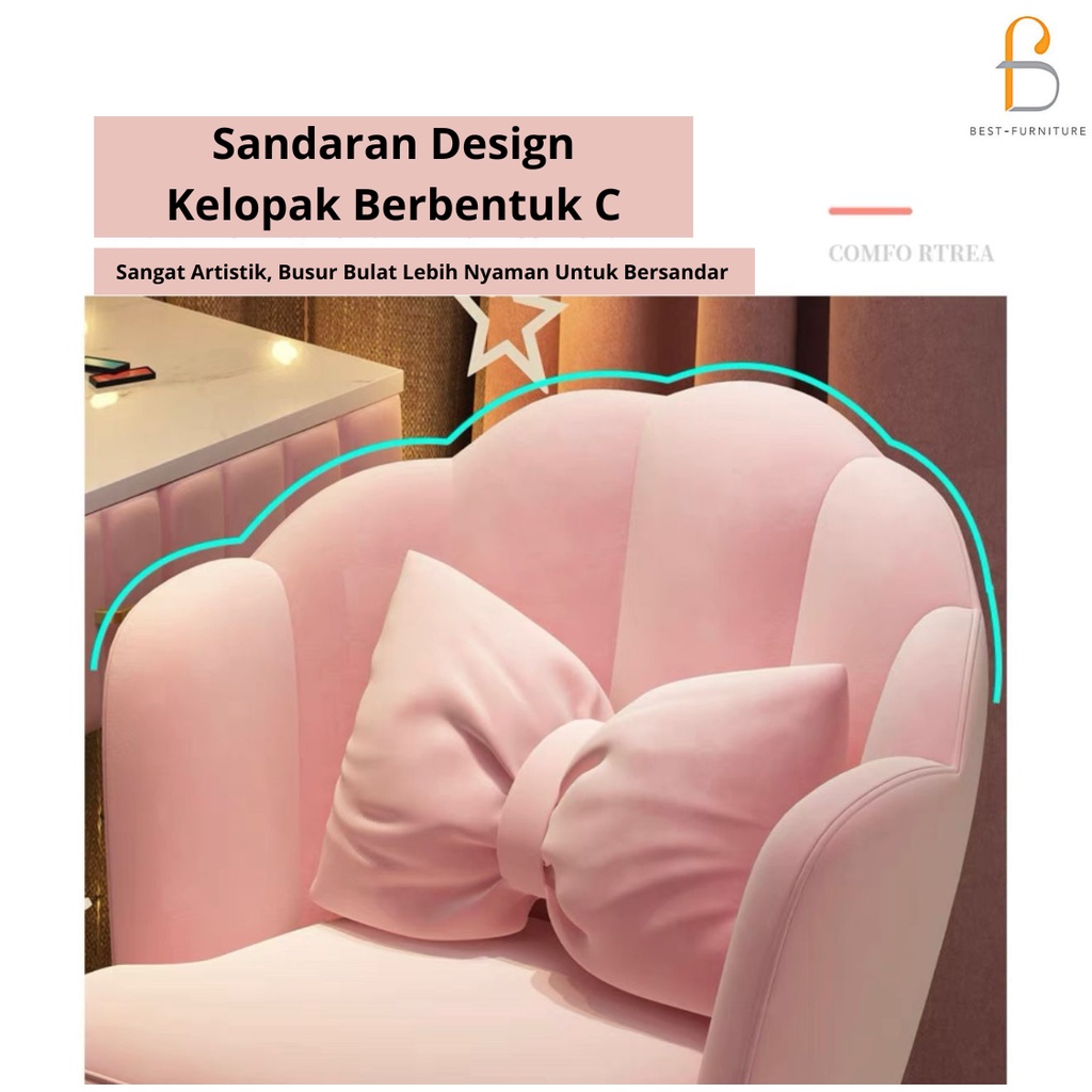 Best Celebrity Kursi Sandaran Bantal Kursi Santai Kursi Rumah Kursi Meja Rias Kursi Multifungsi
