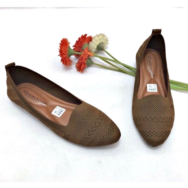 Sepatu Flat Wanita Rajut Import DO-14 GRAVICI