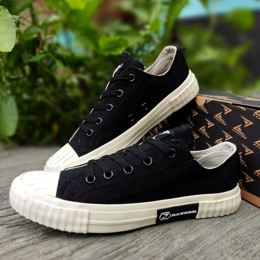 Classic Sepatu Sneakers Kanvas Pria Wanita Casual Zatiro Anthic ZT Sport Shoes Original Hitam Putih Spatu Sekolah ZT11 PSS Antik 119 / 199