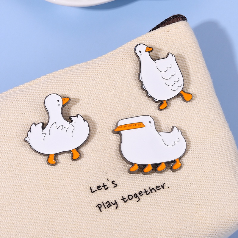 Bros Pin Enamel Bentuk Bebek Untuk Aksesoris Pakaian