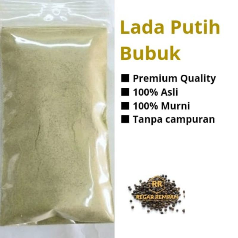 

[Jaminan 100% Asli] 100 gram Lada putih bubuk / Merica putih bubuk murni tanpa campuran