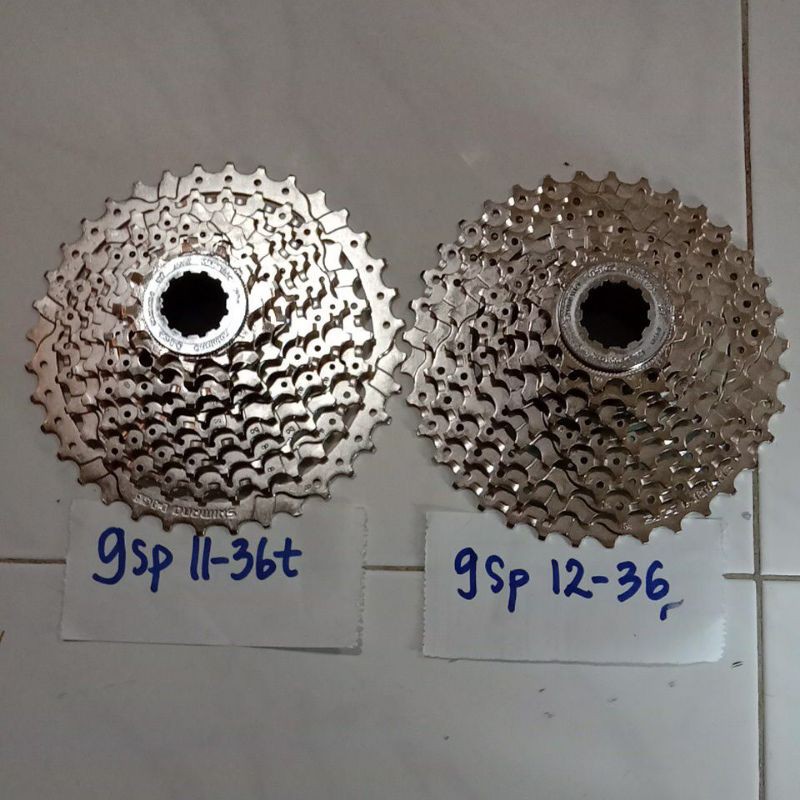 Gear 9 speed hg400 11-36t / 12-36t / 11-34t sprocket 9 speed Shimano murah