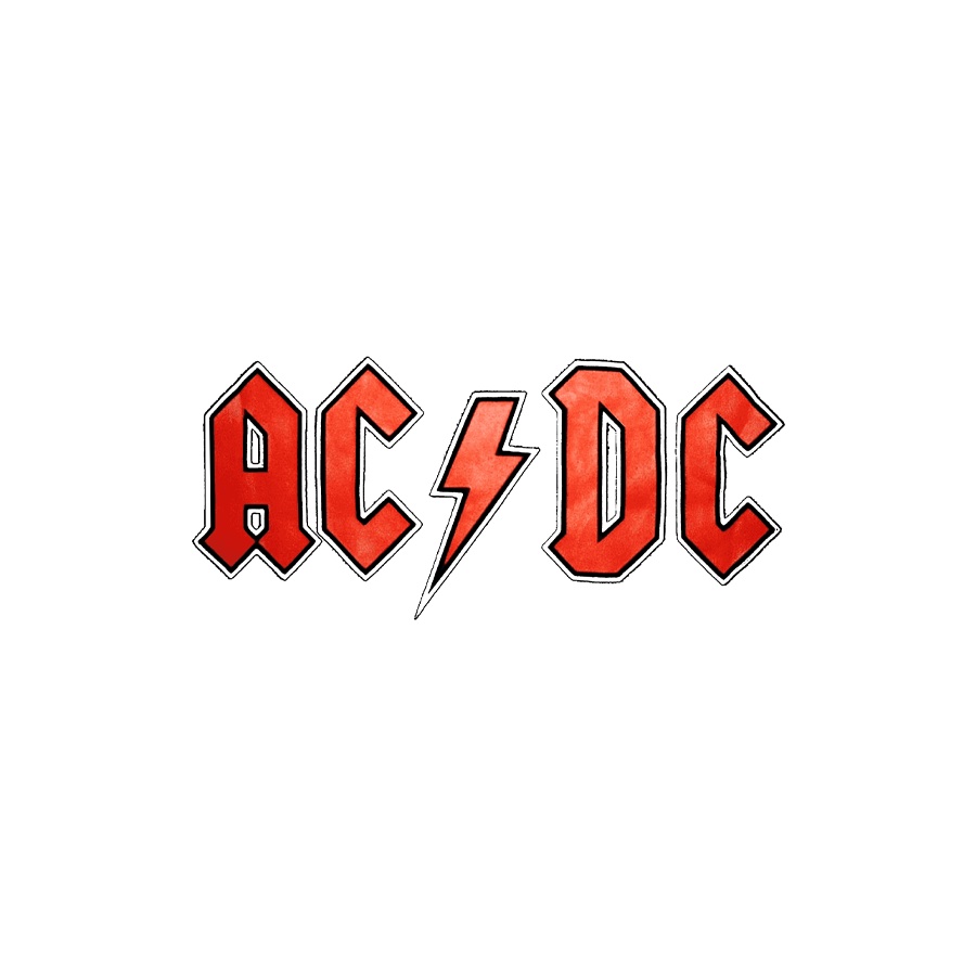 ACDC LOGO BAND Sablon Setrika DTF Custom Free Desain