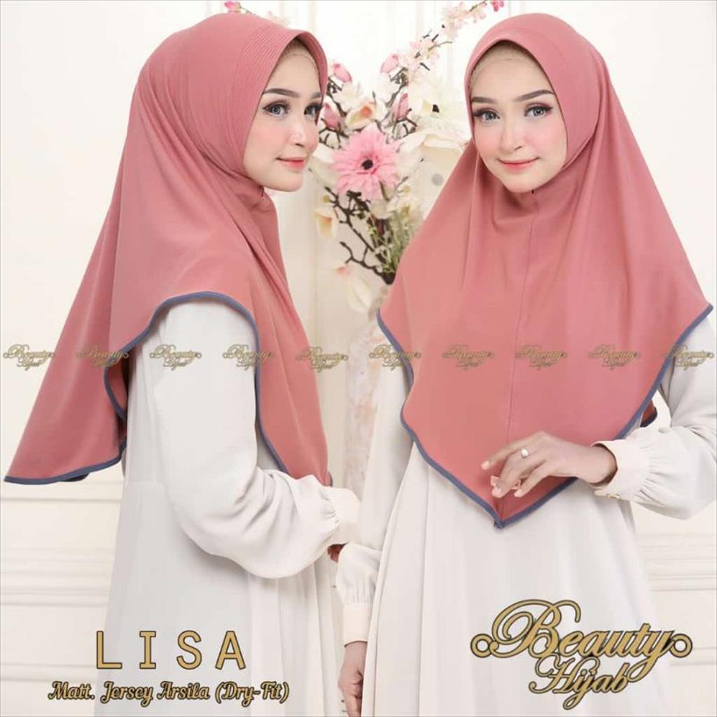 (Beauty Hijab) Hijab Instan Lisa original Beauty Hijab - Jersey Arsila