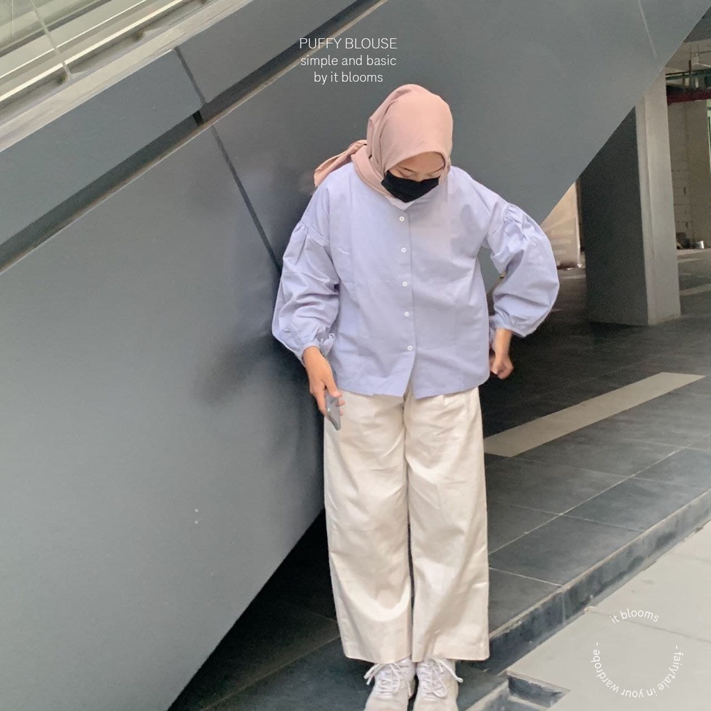 Azalea Blouse - Korean Blouse Linen Ramie - Linen Blouse