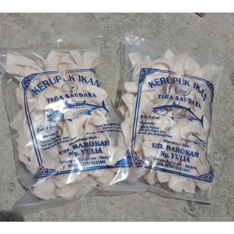 (Sakera) Kerupuk Ikan khas Sumenep lekpalek