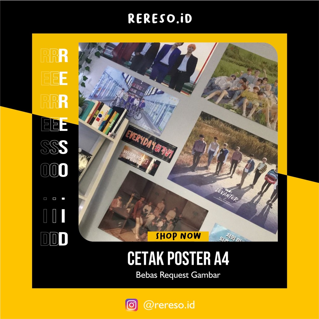 

[2 LEMBAR] Poster Gambar Bebas Request, K-Pop, Aesthethic