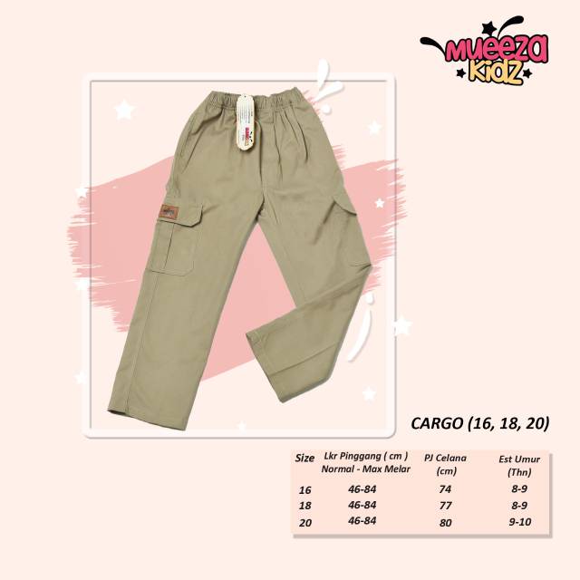 Celana Cargo 'Mueeza Kidz' No.10-26 (sz 4-14th)