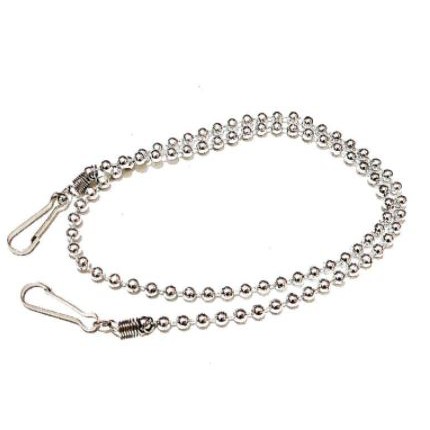 Kalung Gantungan Masker Strap Mask Hanging Korean Silver Metalic Beads String Series Mote Rantai