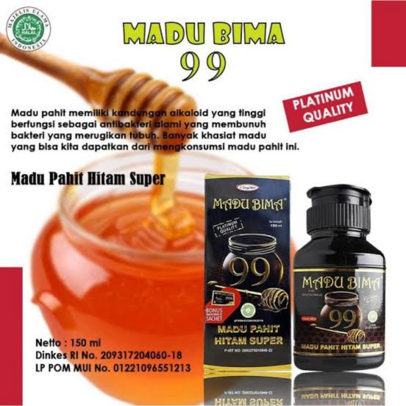 MADU BIMA 99|Madu Pahit Bima 99|Madu Hitam Pahit Bima 99