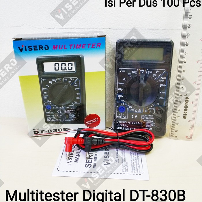 Multitester/ Avometer/ Multimeter Digital Visero Yellow (DT-830B)