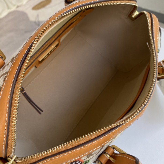 Tory Burch Monogram Jacquard EmbroideredDuffle - Navy