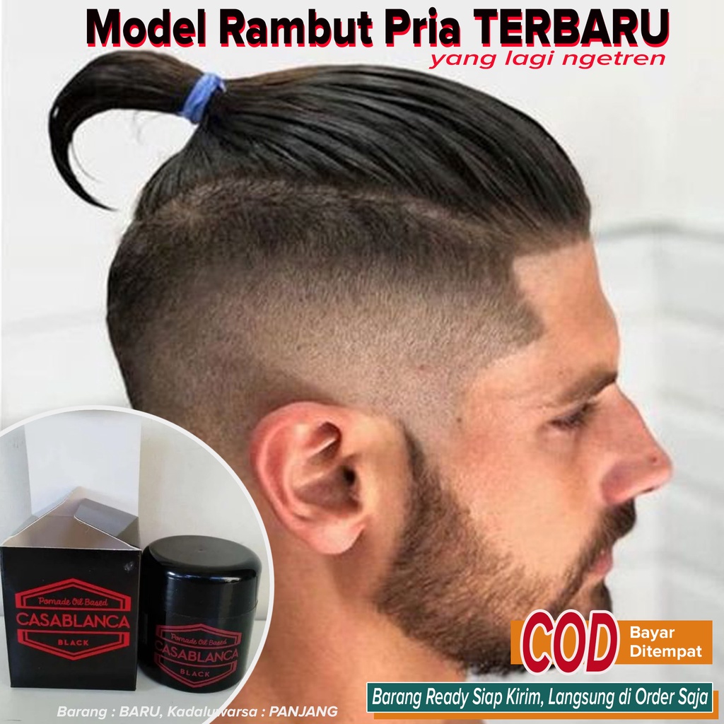 Minyak Rambut Pria Cowok Kekinian Gaya Klimis Wangi Rapi Seharian ~ Casablanca Pomade Black Produk O