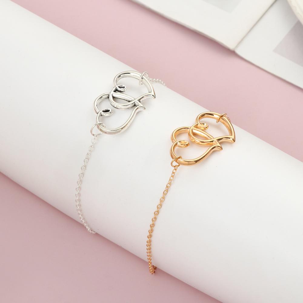 Solighter Rantai Gelang Kaki Charm Perhiasan Untuk Wanita Musim Panas Pantai Jantung Liontin Gelang Kaki