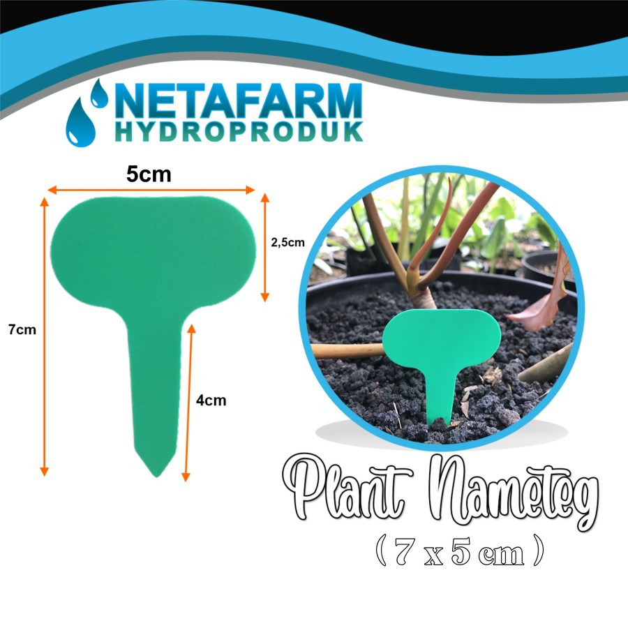 

Plant Nametag / Label Tanaman Kipas 7 x 5 cm - set 10 pcs