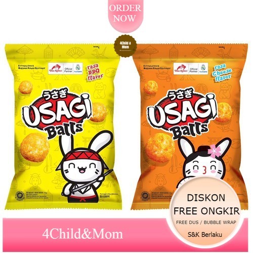 

Usagi Balls Snack Chiki Popcorn Makanan Ringan Cemilan 200gr