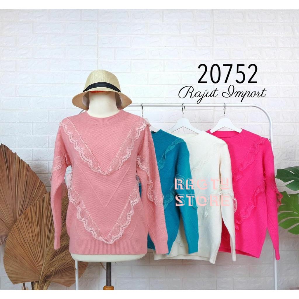 ATASAN RAJUT IMPORT RENDA / ATASAN LEBARAN