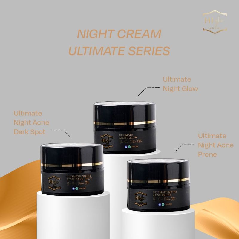 @ HI GLOW SKINCARE ORI BPOM - Night Cream Malam Ultimate & Racikan