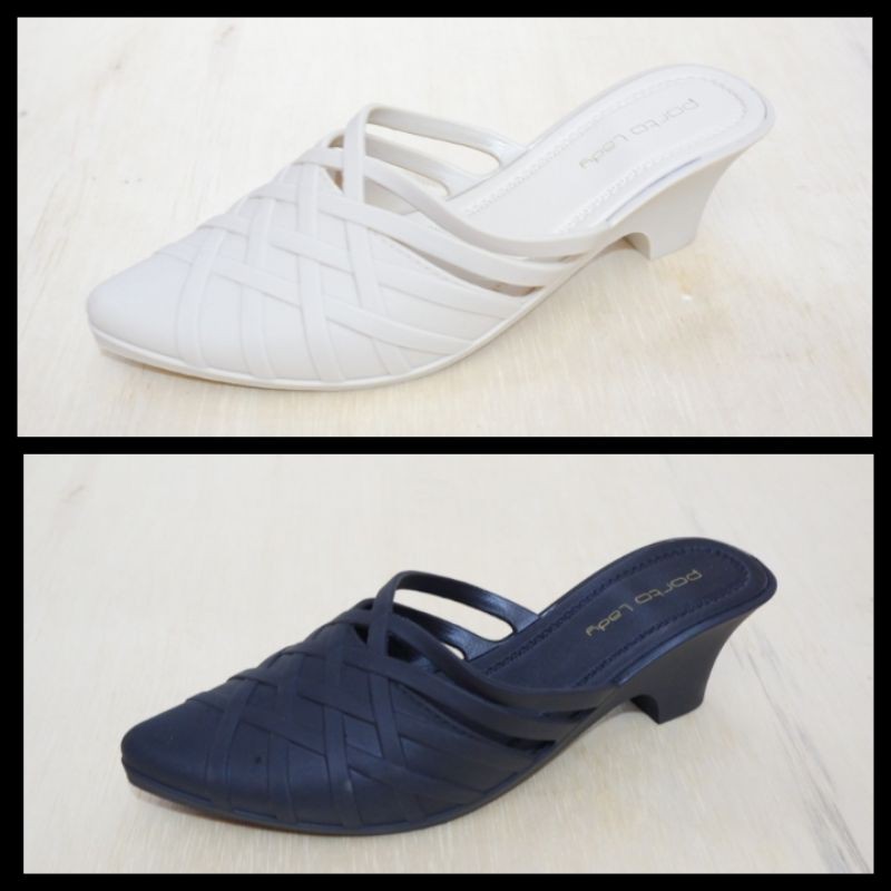 Sandal jelly wedges wanita termurah porto lady weges