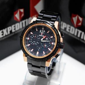 jam tangan expedition original E 6716M HITAM ROSEGOLD