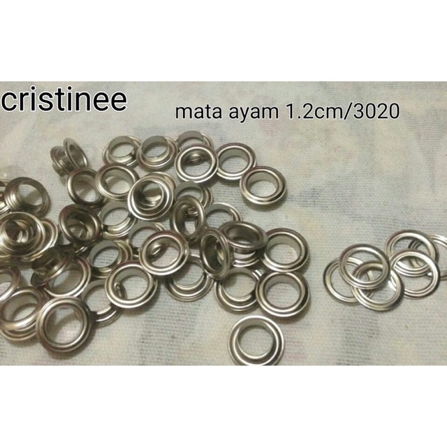 Mata ayam 1.2cm dan 10mm (100set)