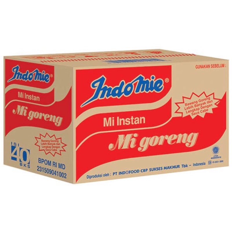 Indomie Goreng 1 Dus ( Khusus Instan )