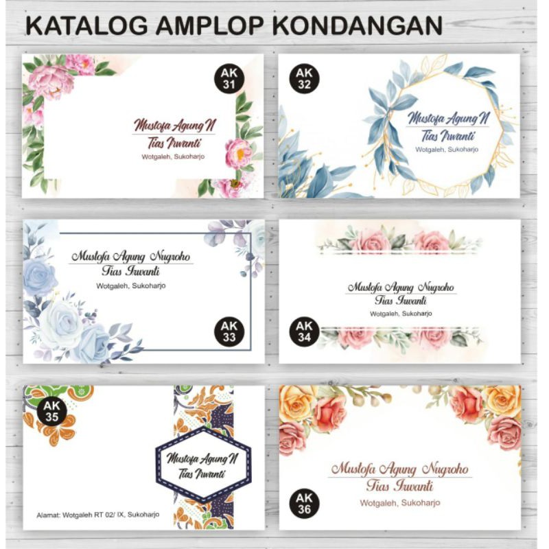 Amplop Kondangan Uk15x9 M Sedang Amplop Sumbangan Amplop Wedding Amplop Custom Nama Berperekat Shopee Indonesia