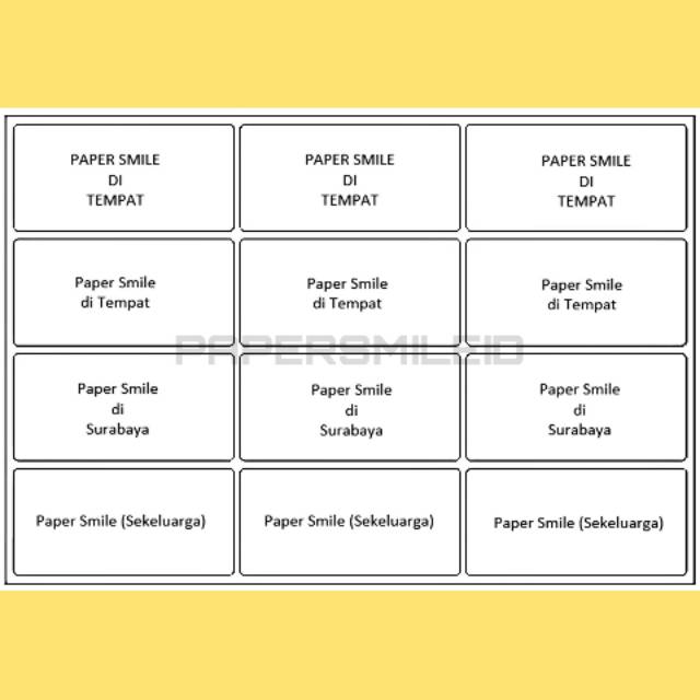 Cetak Print Label Undangan No 103 Transparan Shopee Indonesia