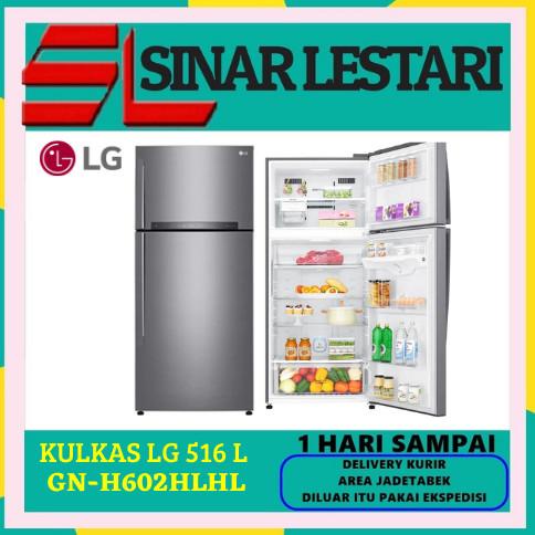 KULKAS LG GN-H602HLHL 2 PINTU 516 L SMART INVERTER LG THINQ WITH WIFI