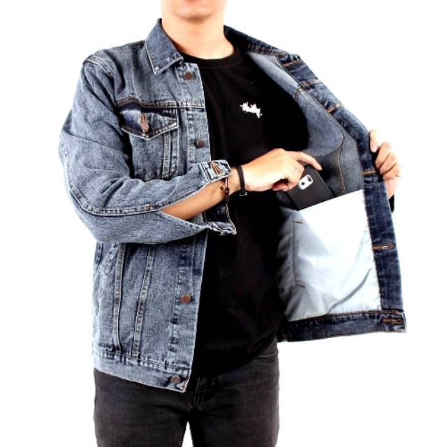 Jaket jeans levis premium