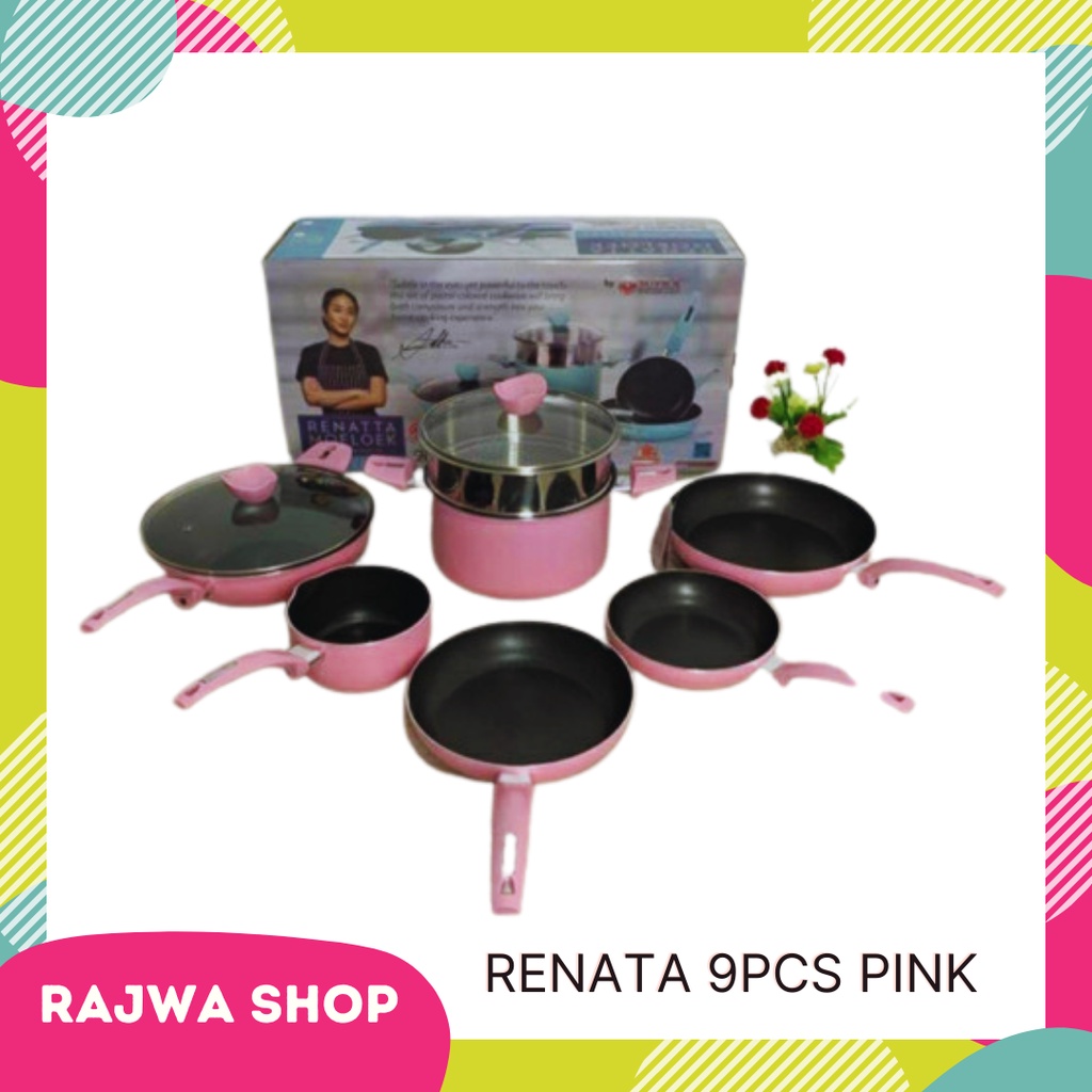 Panci Set Supra 9 Pcs Pastel Renata Moeloek