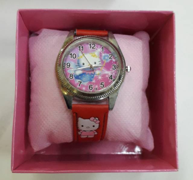 Jam tangan analog motif kartun