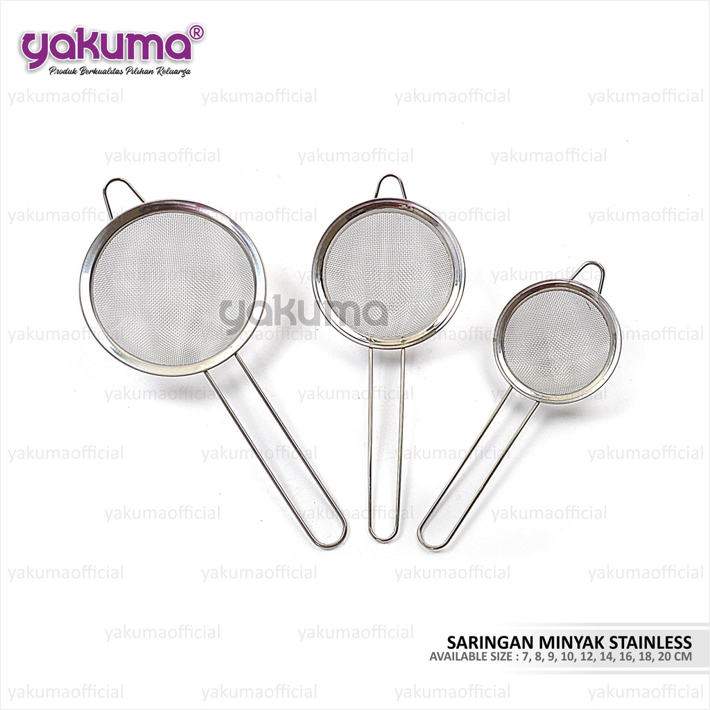 SARINGAN MINYAK / TEH STAINLESS 20 CM