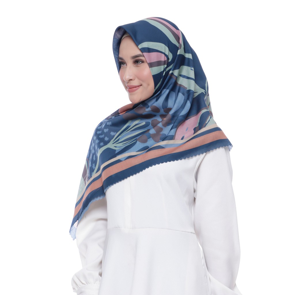 WANDAKIAH FANCY - CANBERA DARK (Hijab Voal Scarf Ecovoal Superfine