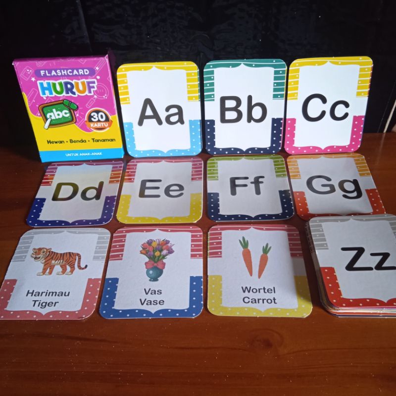 flash card huruf