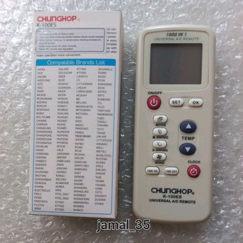 REMOT AC MULTI /UNIVERSAL K-100ES CHUNGHOP