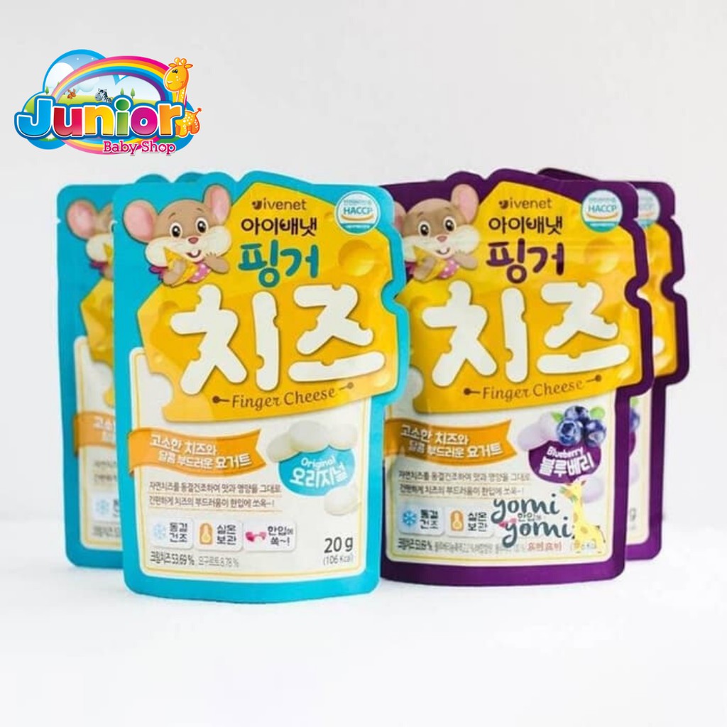 Ivenet Finger Cheese - Snack Jajanan Cemilan Permen Bayi dan Anak