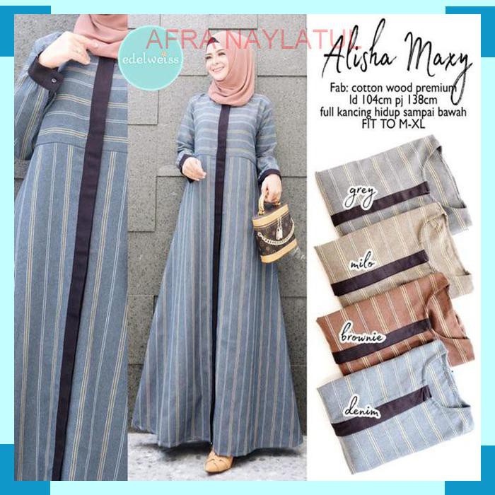 Alisha Maxy Ory by Edelweiss Dress Maxy | Maxi Dress | Suplier Hijab Solo | Grosir Hijab Solo