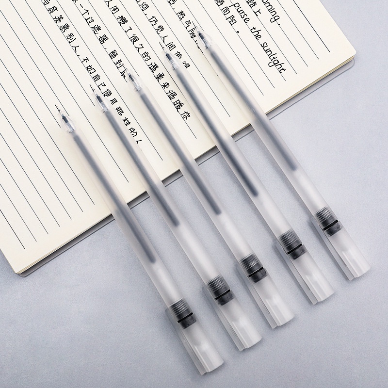 Pulpen Gel 0.38mm Tinta Hitam Frosted Untuk Tanda Tangan / Sekolah / Kantor 30