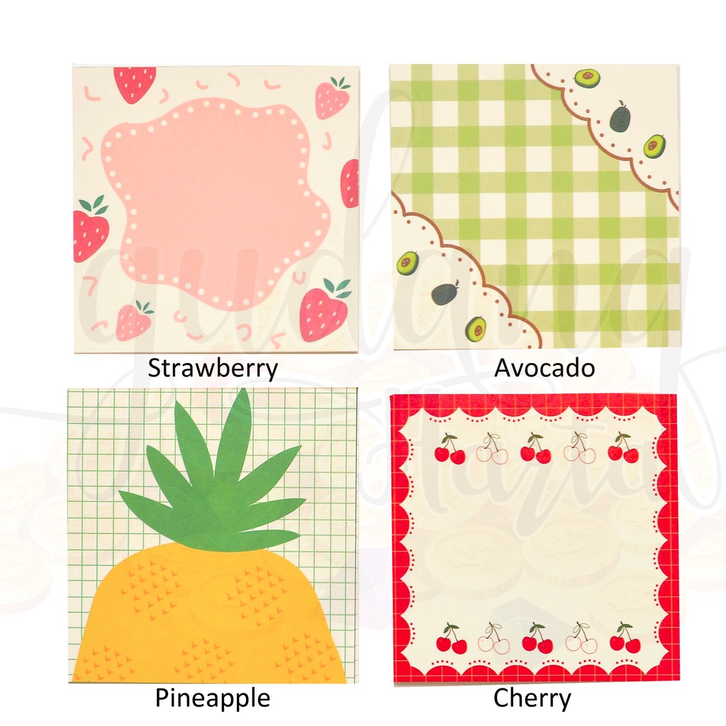 

Memopad Fruit Series Avocado Pineapple Cherry Nanas Alpukat Lucu Unik Memo GH 301125