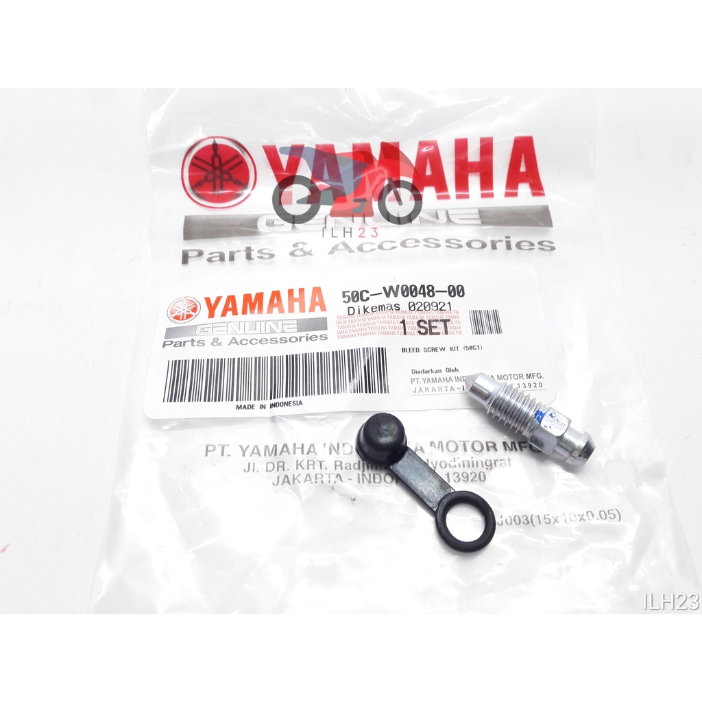 Baut Nepel Buang Angin Kaliper Belakang Original Yamaha 50C-W0048-00