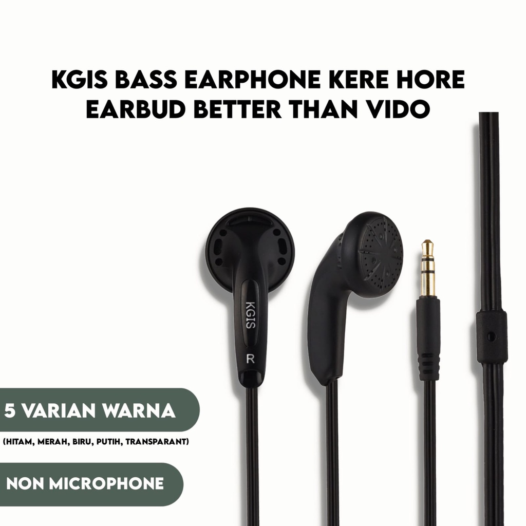 KGIS Bass Earphone Kere Hore Earbud Better Than Vido