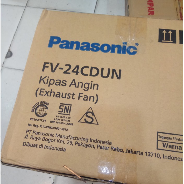 PANASONIC Exhaust Plafon - Ceiling Cerobong Sirocco FV-24CDUN Panasonic