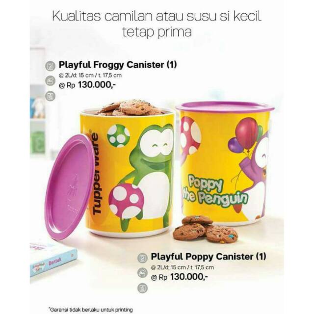 Playful Poppy/Froggy Canister