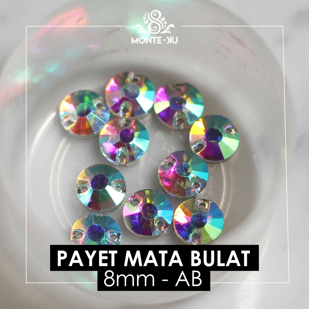 Monte Manik Mote Beads Borci Payet Mata Bulat Permata Kristal Kecil Murah bisa COD bisa GO SEND