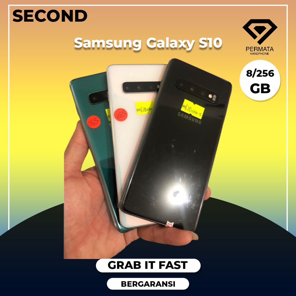 ORIGINAL SAMSUNG GALAXY S10 8GB 256GB 512GB SECOND BERGARANSI