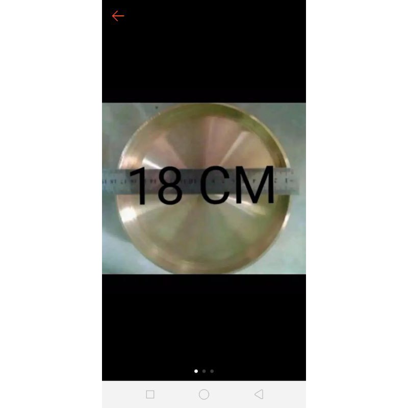 loyang leker putar 18cm wajan leker putar bahan kuningan