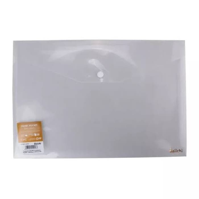 

Map Plastik kancing Bening Daichi Folio